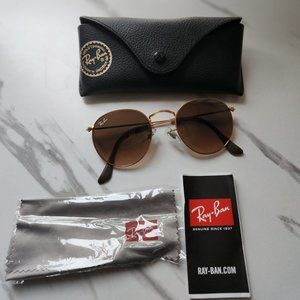 Womebs Ray-ban round glasses with gold rims